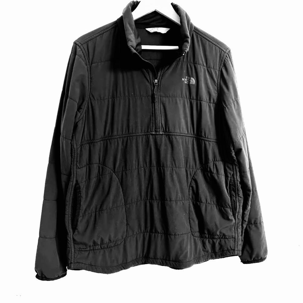 THE NORTH FACE
Lightweight Puff 1/2 Zip Pullover Sweater, black